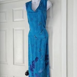 Tropical floral fairy vintage dressSize 12Brand is early warning